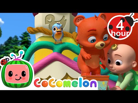 The Hickory Dickory Dock Tale + More | Cocomelon - JJ's Animal Time  | Animal Adventures For Kids