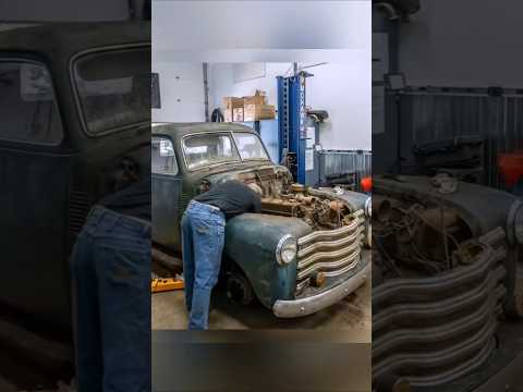 Restauran un Motor de una Camioneta Chevrolet 3600 de 1950 , no creerás como quedó