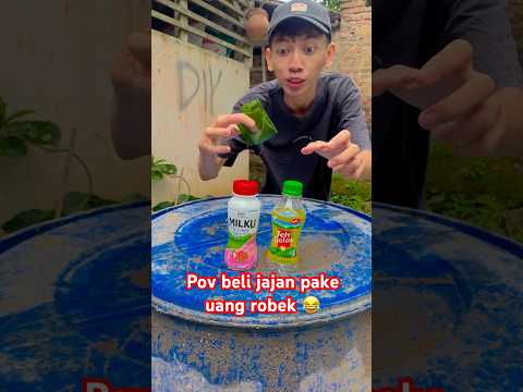Pov beli jajan pake uang robek 😂
