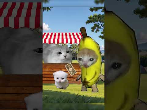 Banana Cat 🍌🐱 Tried To Cheer Up 🎁 Sad Plankton 😢🦠