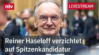 LIVE: Sachsen-Anhalts Ministerpräsident Reiner Haseloff macht Weg für Nachfolger frei