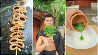 Best Real Food Ever! Grilled Chicken Intestine