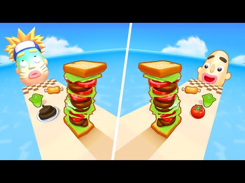 Sandwich Runner VS Sandwich Run, Sandwich Runner Game, Sandwich Run Gameplay, Sandwich Run Spicy