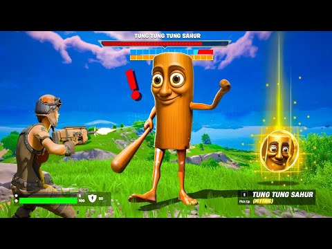 Wir sind TUNG TUNG TUNG SAHUR in Fortnite BRAINROT EVOLUTIONS