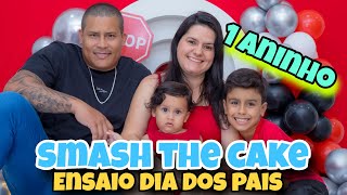 1 ANINHO SMASH THE CAKE + ENSAIO DIA DOS PAIS #Rotinadiária #Vlogdefamília