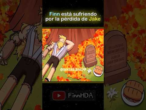 Finn está sufriendo por la pérdida de Jake 💔 #horadeaventura #fionnaycake #cartoonnetwork #trending