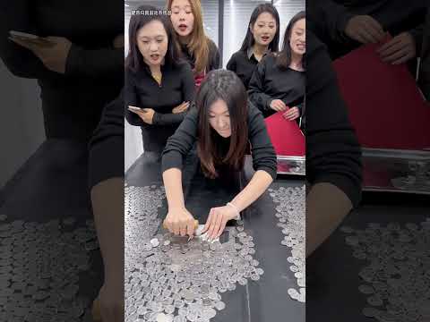 Shovel Coin Challenge Funny Office Shovel Coin Challenge Office Game Funny Office Funny #shorts