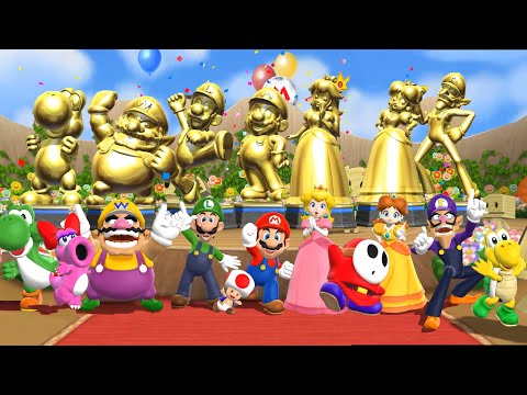 Step It Up Battle - All Characters Gameplay | Mario Party 9