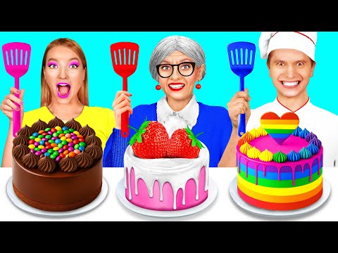 Me vs Grandma Cooking Challenge | Funny Food Situations by HAHANOM Challenge