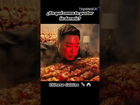 🍲 ASMR AI Chinese Food |  ¿En qué cama prefieres dormir? | AI Design Series #asmr #chinesefood #ai
