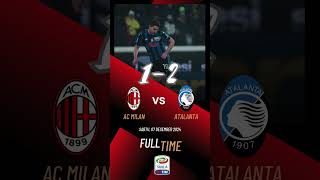 HASIL PERTANDINGAN AC MILAN VS ATALANTA (1-2) | LIGA ITALIA  #football #shotrs #pertandinganbola