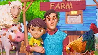 At The Farm | Farm Song | Farm Animals Song | Nature | @BBTVKIDS  Nursery Rhymes & Kids Songs