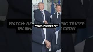 G7 GENUFLECTION: A Defeated Donald Trump Manhandled by the Esteemed French President Emmanuel Macron