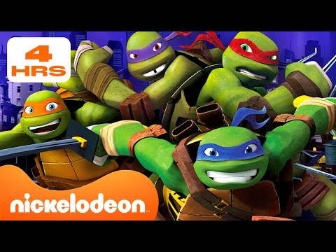 ¡MARATÓN de más de 4 horas de las MEJORES batallas de las Tortugas Ninja de la temporada 1, 2 y 3!