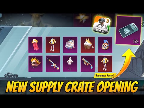 FINALLY😍 NEW SUPPLY CRATE OPENING ( BGMI & PUBG ) FREE MYTHIC 100% LUCK SYSTEM IS HERE