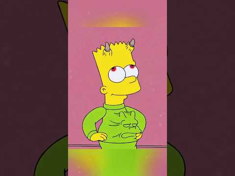 The demon Pazuzu meets Bart like a mouse meets a cat.#shorts #anime #movie #simpsons
