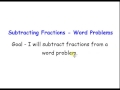 Subtracting Fraction Word Problems Challenge