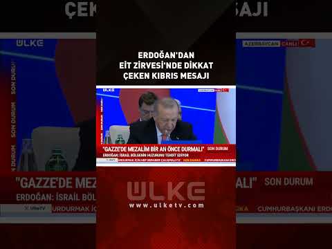 Erdoğan'dan EİT Zirvesi'nde Dikkat Çeken Kıbrıs Mesajı #shorts
