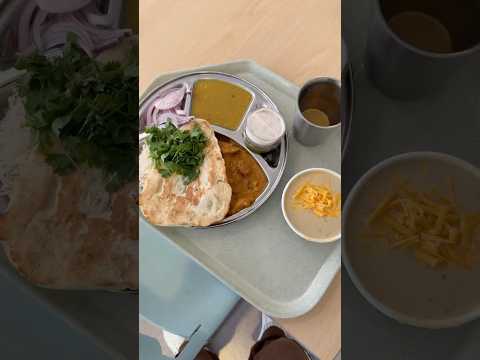 Free Indian Lunch! Is this dish a good combo with daal? #foodie #freelunch #work #lunch #asmr
