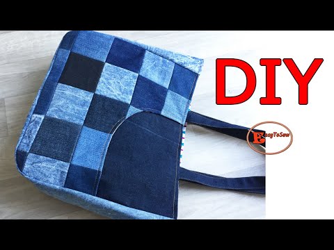 DIY PATCHWORK CURVED CORNERS BAG TUTORIAL