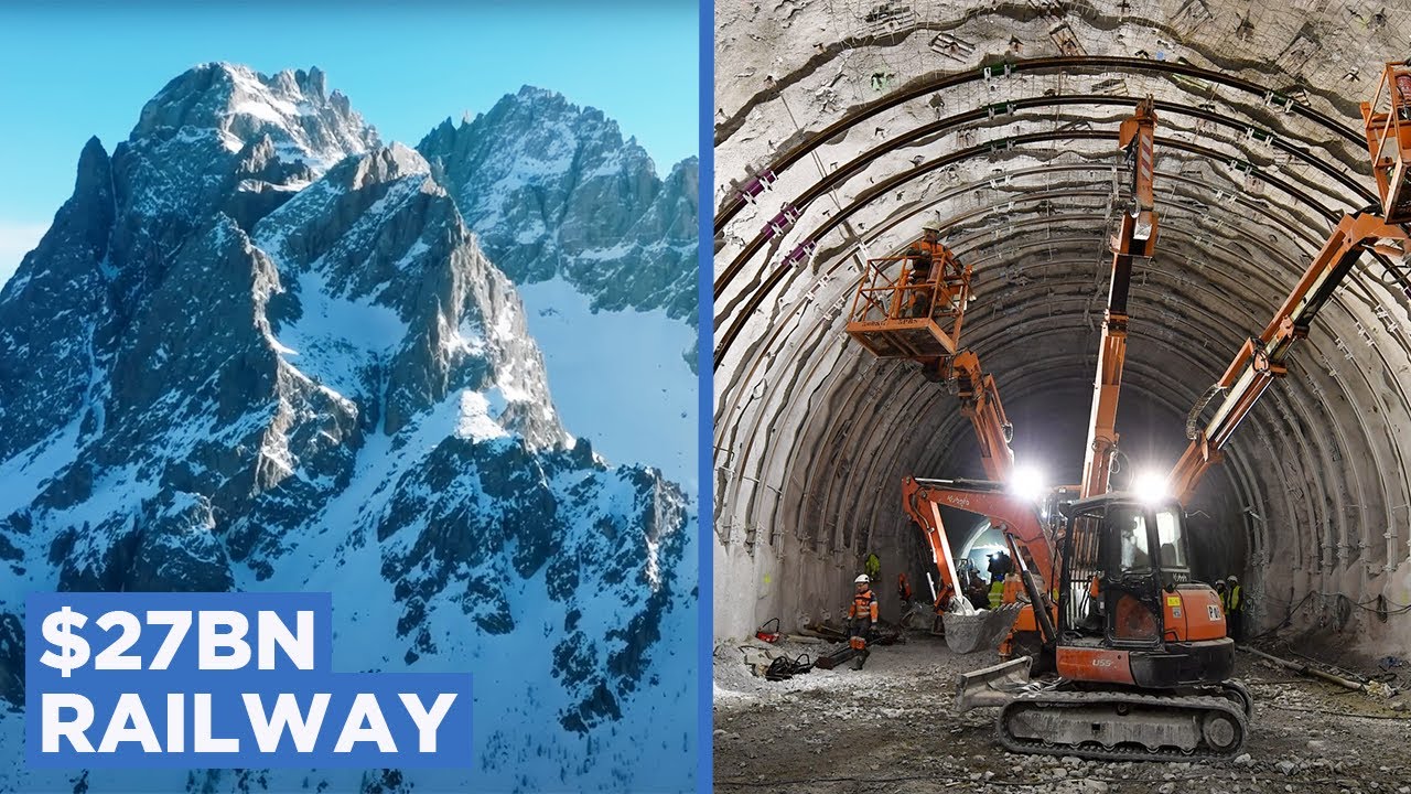 Building a 57KM Tunnel Through a Mountain
