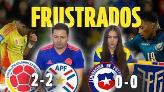 REACCIONANDO A (ECUADOR 0 VS  0 CHILE) Y (COLOMBIA 2 VS 2 PARAGUAY) ELIMINATORIAS SUDAMERICANAS.