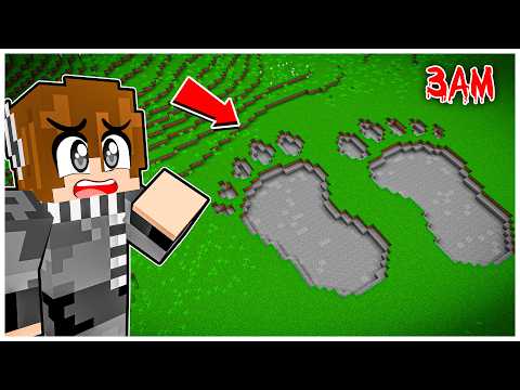 FRANZ & JOJO TEMUKAN JEJAK KAKI MONSTER ANEH MENYERMKAN di MINECRAFT!