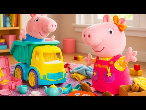 Peppa vuole avere la cameretta tutta sua! Sistemiamo la casa con i giocattoli Peppa e George!