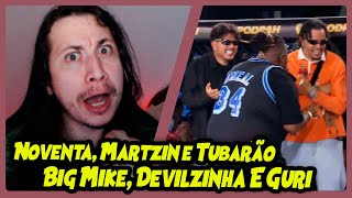 NOVENTA, MARTZIN E TUBARÃO X BIG MIKE, GURI E DEVILZINHA | SEMIFINAL | BDA 9 ANOS | REACT DO MORENO