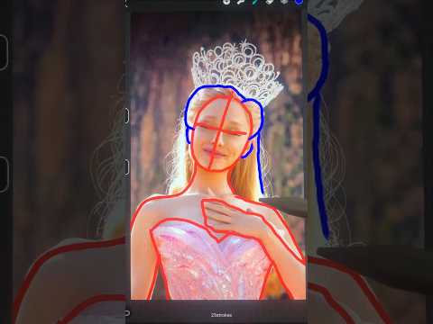 Drawing Glinda from Wicked🩷