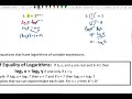 Solving Exponential and Logarithmic Equations Challenge
