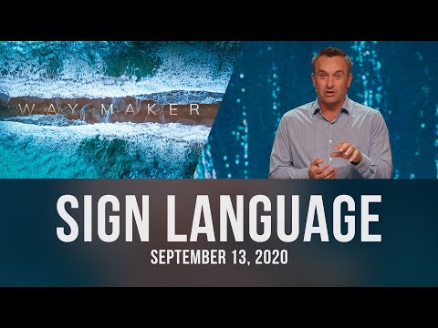Way Maker: Sign Language 9/13/20