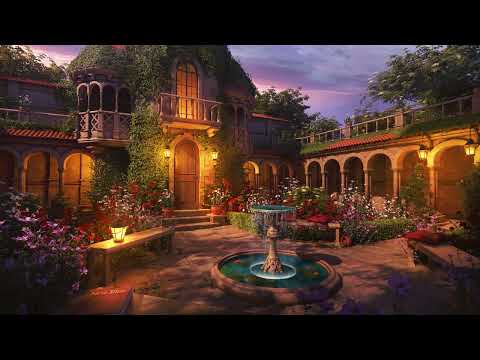 Royal Courtyard Ambience - Garden Pond with Nature Sounds, Water Sounds and Birds for Relaxation