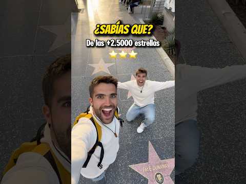 La única estrella del paseo de la fama de Hollywood que no está en el suelo 🤯⭐️ #estadosunidos