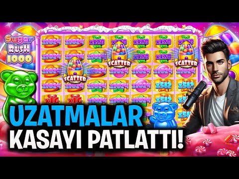 SLOT OYUNLARI💥SUGAR RUSH 1000X💥UZATTI VE KASAYI PATLATTI ! #slot #slotoyunları #casino