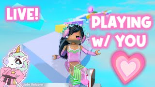 PLAYING ROBLOX LIVE!!😱