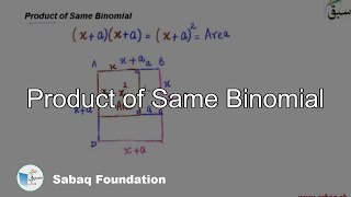 Product of Same Binomial