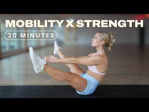 30 Min. Full Body Mobility x Strength Workout | Sweaty Power Flow | No Equipment | Follow Along