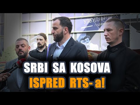 Srbi sa Kosova došli ispred RTS-a! Protiv su Vučića i Srpske ljiste! Izašli novinari da ih ...