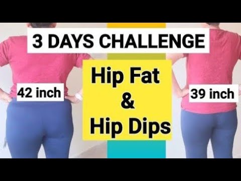 No equipment HIP WORKOUT | 3 DAYS CHALLENGE TO REDUCE HIP FAT Broad Hips HIP DIPS 🔥🔥