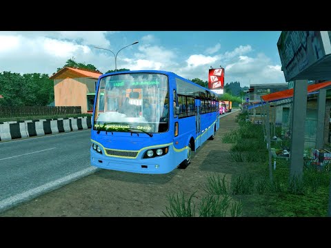 TNSTC NEW BLUE BUS DRIVING ETS 2 LOGITECH G29 STEERING WHEEL GAMEPLAY TAMIL