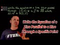 Writing Equations of Parallel Lines in Slope-Intercept Form