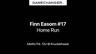 Finn Easom Home Run