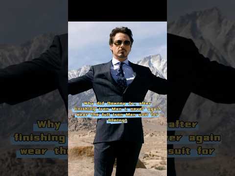 Why did Downey Jr., after finishing Iron Man 1,