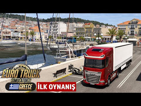 ETS 2 Yunanistan DLC İlk Oynanış Kavala - Midilli Adası