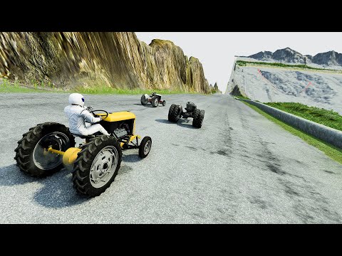 แข่งรถไถและ รถใหม่ๆลงเขา! BeamNG.drive