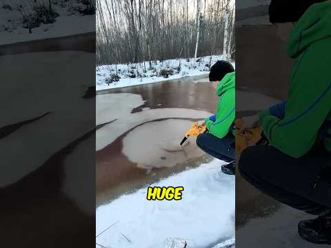 Genius way to fishing on cold