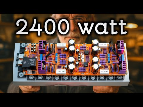 I made a 2400 watt amplifier board | 12 pairs 2SC5200 & 2SA1943 #cbzproject