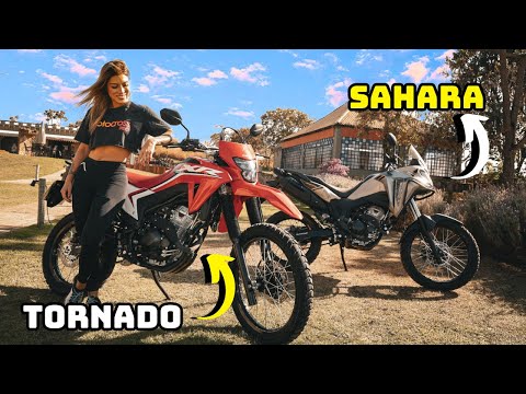 TORNADO VS SAHARA! Testei no Off Road e On Road! Chapada dos Veadeiros