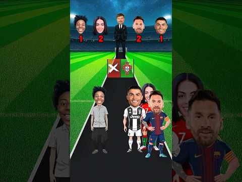 Quién es el rey del futbol?⚡️ Ronaldo🐐 vs Ishowspeed👑 vs Messi👽 vs Georgina😍 - Mrbeast Pregunta!